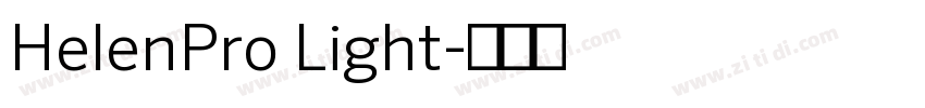 HelenPro Light字体转换